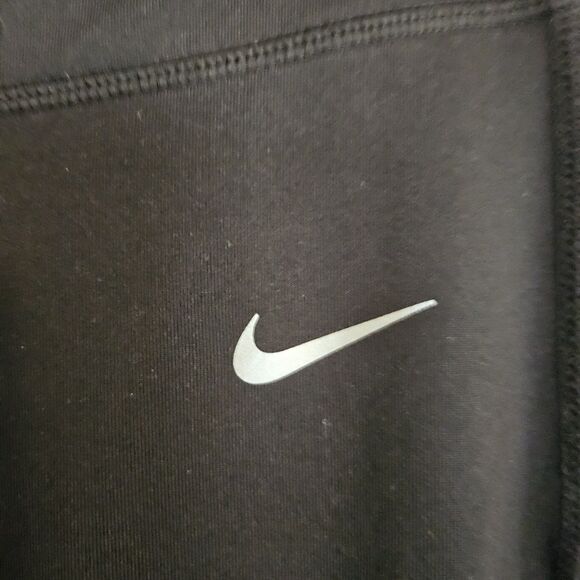 Nike Black Reflect Speed Running Exercise Legging Pants Womens M Stretch Drawstr - Picture 6 of 8